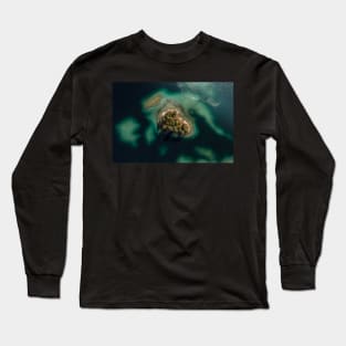 Forest Island in a shallow Lake Long Sleeve T-Shirt